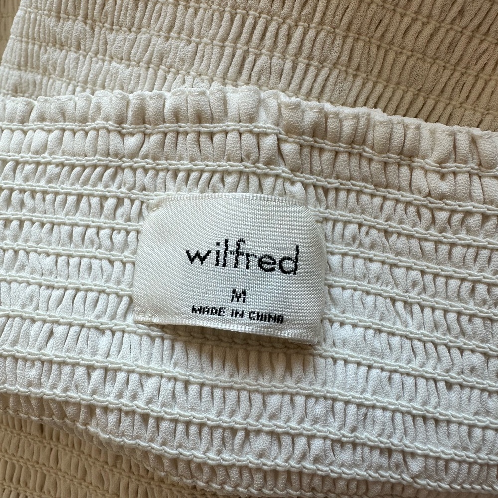 Aritzia Wilfred Tempest Chiffon Midi Grace Dress Women's M $168 Minimalist - Picture 5 of 5